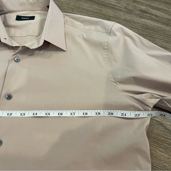 Theory Button Down Shirt Men’s Sz XL Dusty Pink Office Business Career Formal - Picture 8 of 10